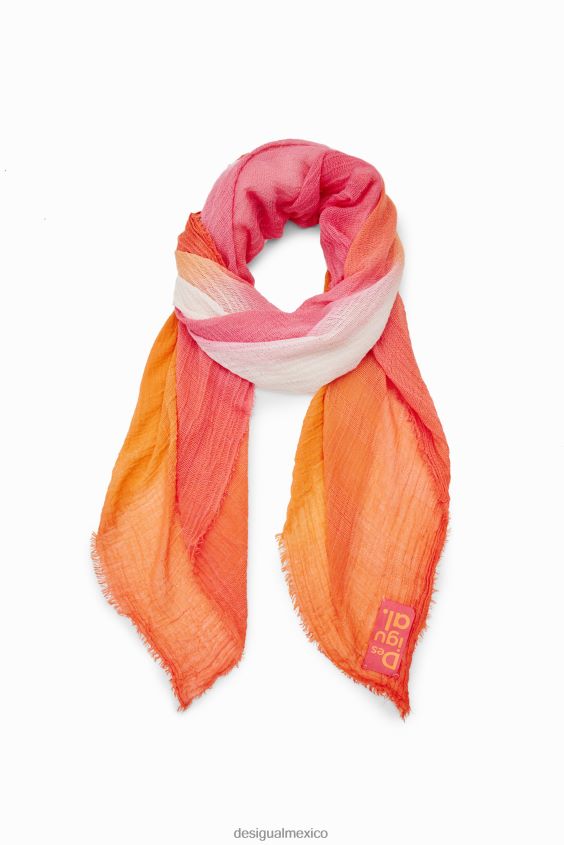 Desigual mujer fular rectangular con efecto tie-dye y degradado VZ26R01409 accesorio