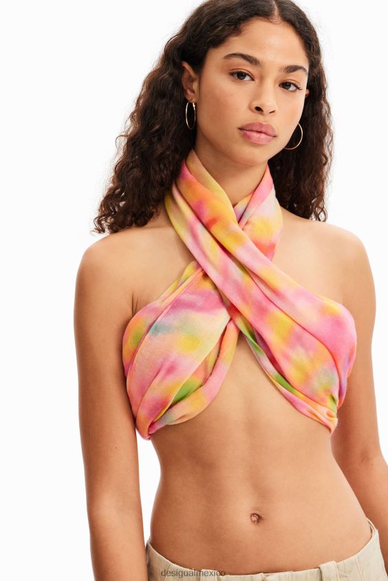 Desigual mujer fular rectangular con estampado desenfocado VZ26R0574 accesorio