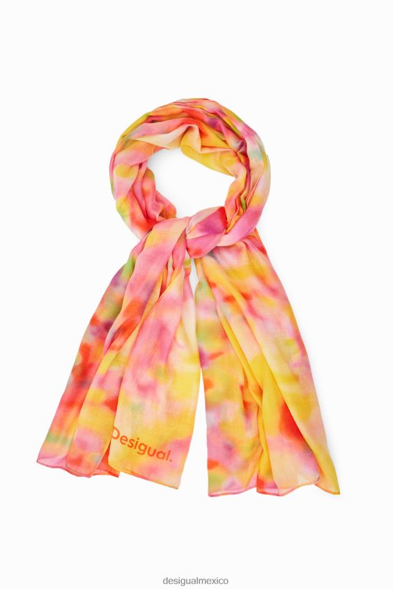 Desigual mujer fular rectangular con estampado desenfocado VZ26R0574 accesorio