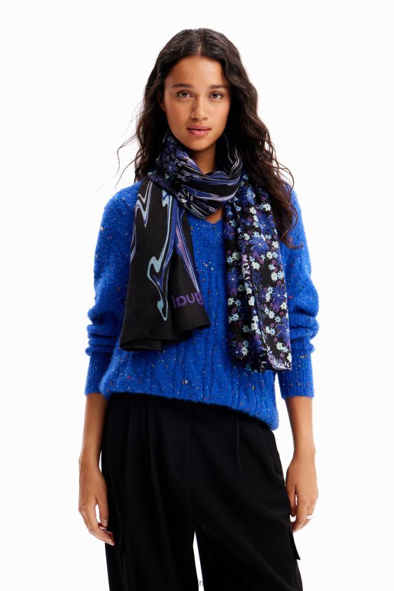 Desigual mujer fular rectangular con motivos florales VZ26R01419 accesorio