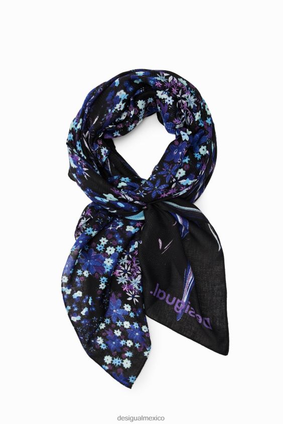 Desigual mujer fular rectangular con motivos florales VZ26R01419 accesorio