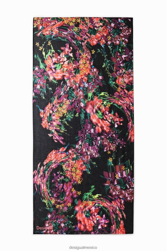 Desigual mujer fular rectangular con motivos florales VZ26R01427 accesorio