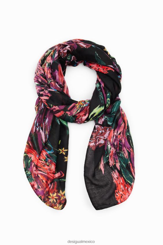 Desigual mujer fular rectangular con motivos florales VZ26R01427 accesorio