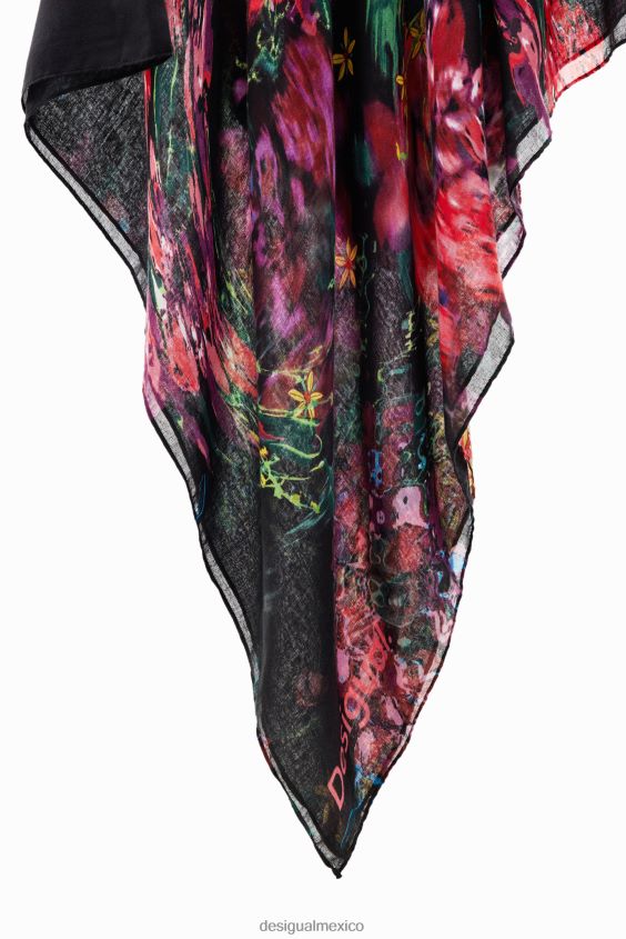 Desigual mujer fular rectangular con motivos florales VZ26R01427 accesorio