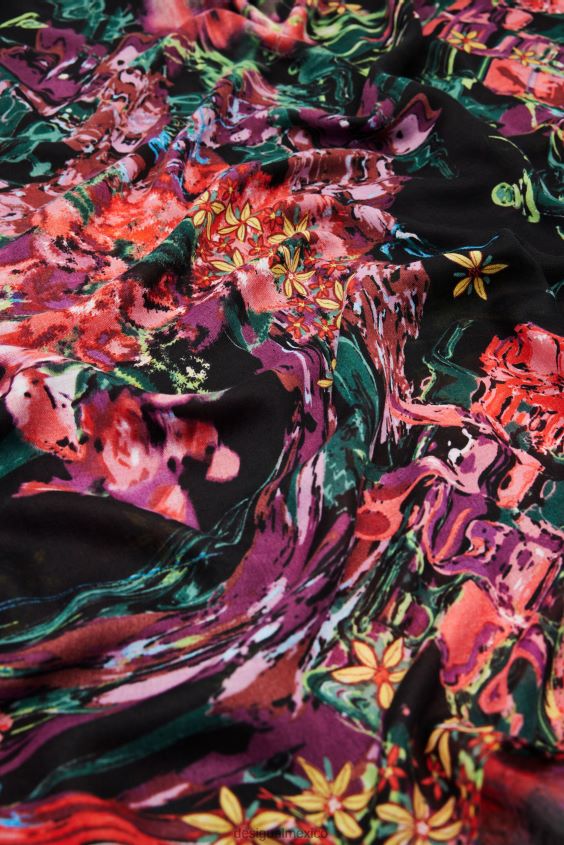Desigual mujer fular rectangular con motivos florales VZ26R01427 accesorio