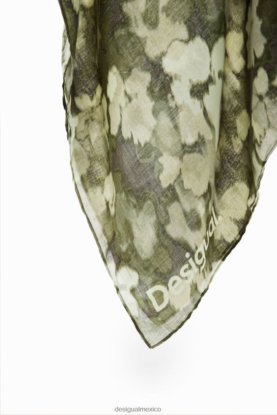 Desigual mujer fular rectangular de camuflaje VZ26R01438 accesorio