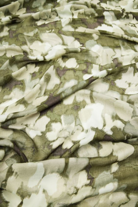 Desigual mujer fular rectangular de camuflaje VZ26R01438 accesorio