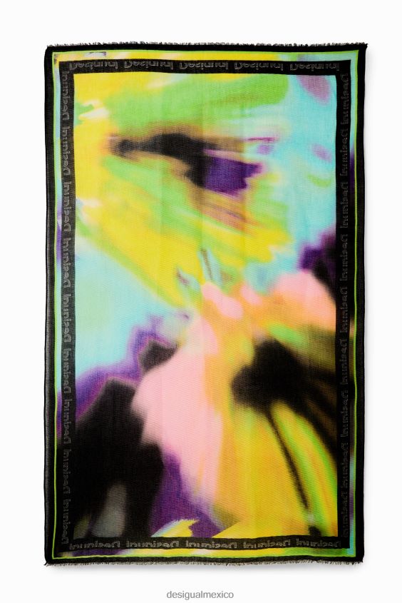 Desigual mujer fular rectangular plisado con efecto tie-dye VZ26R0334 accesorio