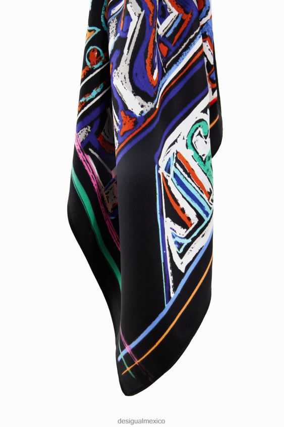 Desigual mujer ilustración bufanda cuadrada VZ26R0658 accesorio