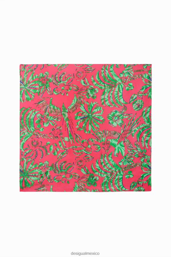 Desigual mujer pañuelo cuadrado tropical VZ26R0417 accesorio