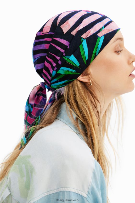 Desigual mujer pañuelo cuadrado tropical VZ26R0738 accesorio