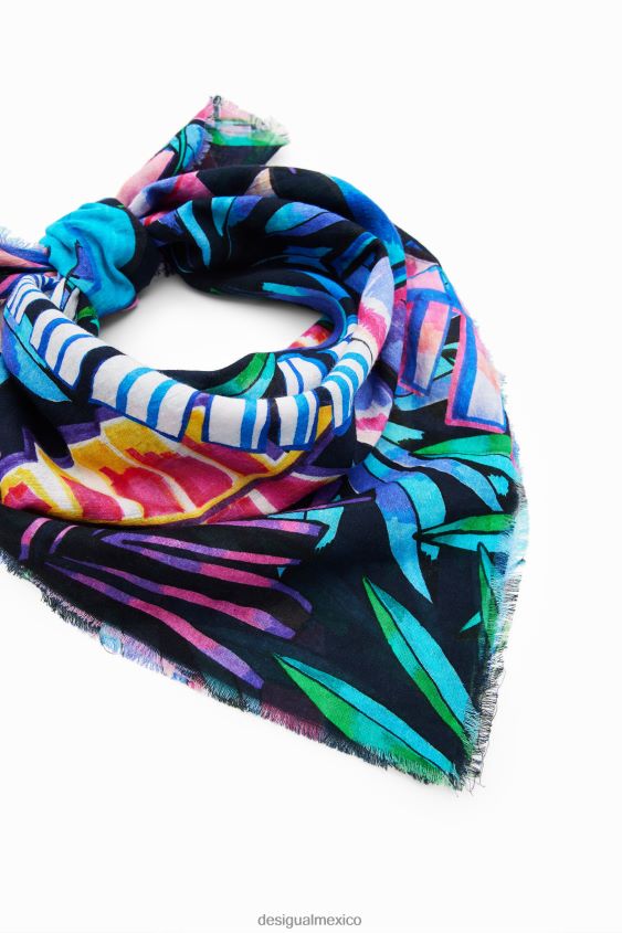 Desigual mujer pañuelo cuadrado tropical VZ26R0738 accesorio