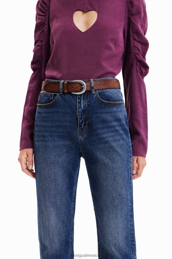 Desigual mujer cinturón con hebilla irregular VZ26R0535 accesorio
