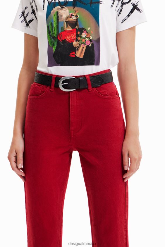 Desigual mujer cinturón con hebilla irregular VZ26R0806 accesorio