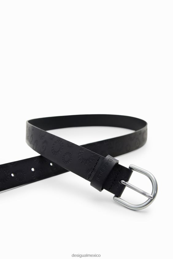 Desigual mujer cinturón de cuero geométrico VZ26R01426 accesorio
