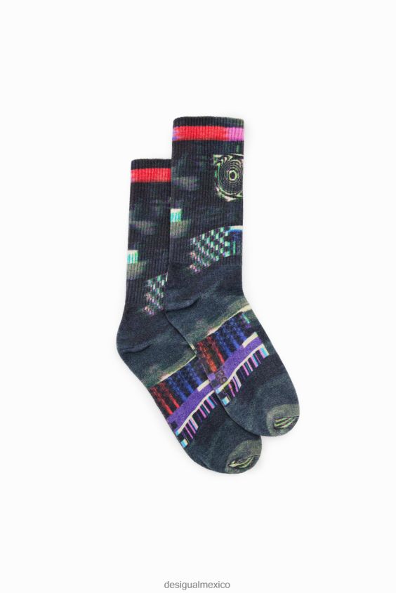 Desigual mujer calcetines con falla VZ26R0205 accesorio