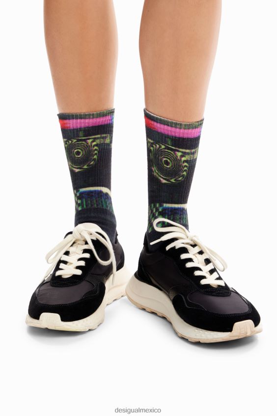 Desigual mujer calcetines con falla VZ26R0205 accesorio
