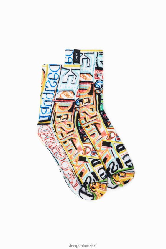 Desigual mujer calcetines con logo artístico VZ26R0382 accesorio