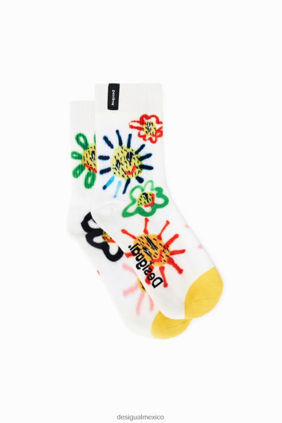 Desigual mujer calcetines de ilustracion VZ26R0939 accesorio