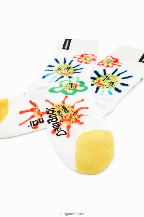 Desigual mujer calcetines de ilustracion VZ26R0939 accesorio
