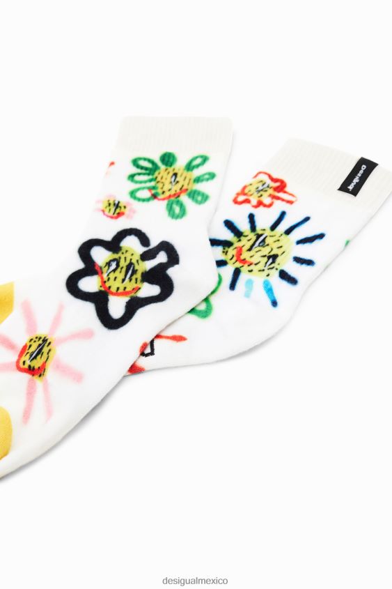 Desigual mujer calcetines de ilustracion VZ26R0939 accesorio