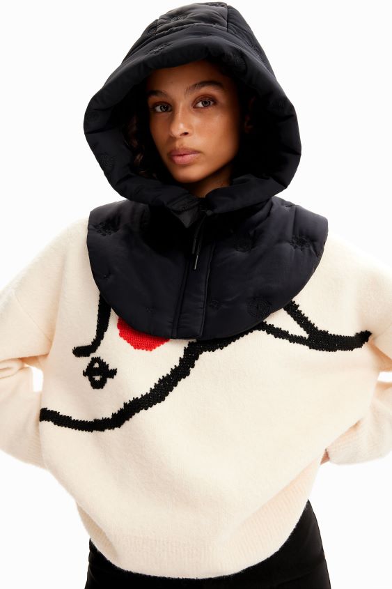 Desigual mujer capucha acolchada VZ26R01447 accesorio