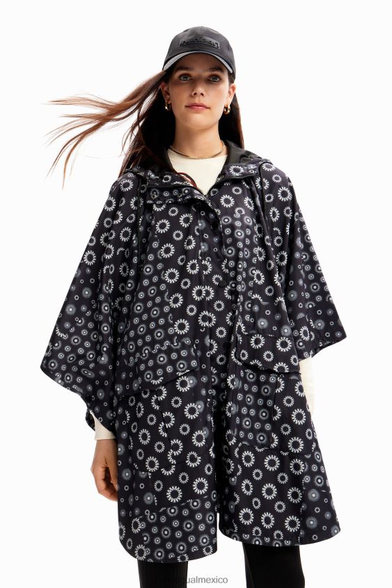 Desigual mujer chubasquero con capucha y estampado geométrico VZ26R01434 accesorio