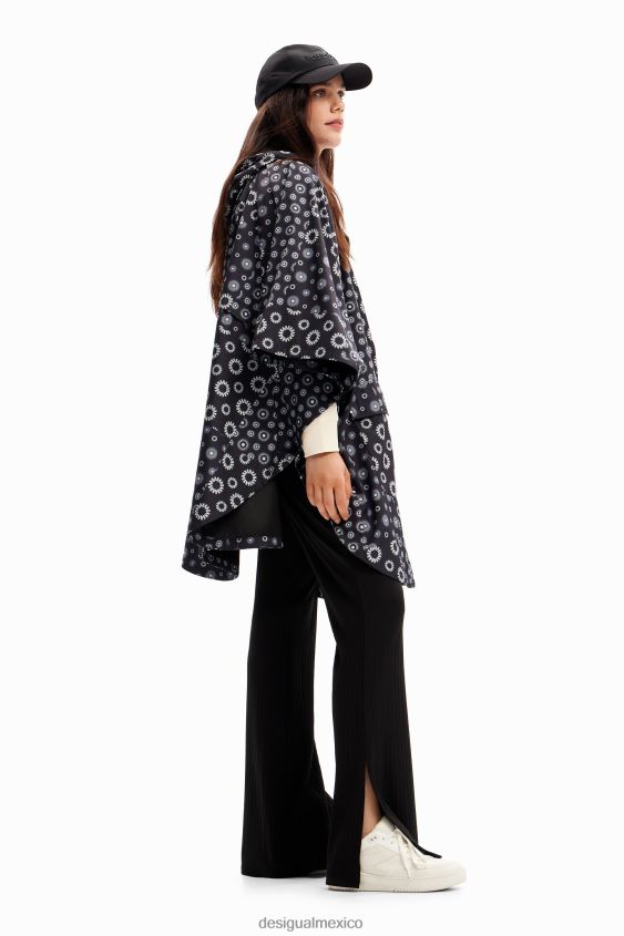 Desigual mujer chubasquero con capucha y estampado geométrico VZ26R01434 accesorio