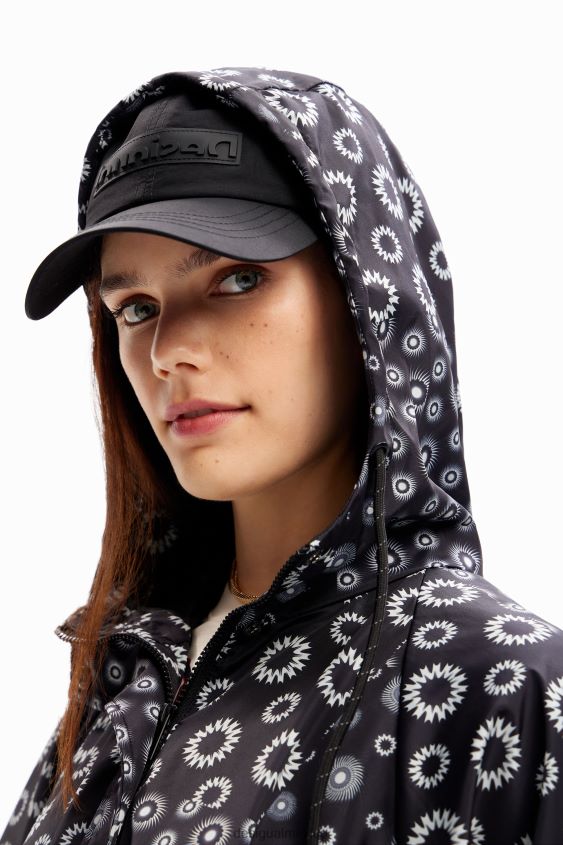 Desigual mujer chubasquero con capucha y estampado geométrico VZ26R01434 accesorio