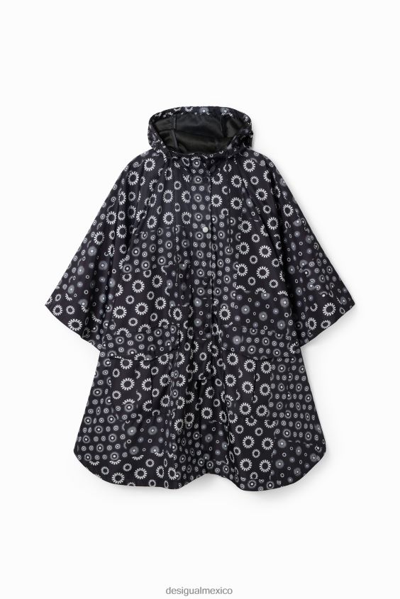 Desigual mujer chubasquero con capucha y estampado geométrico VZ26R01434 accesorio