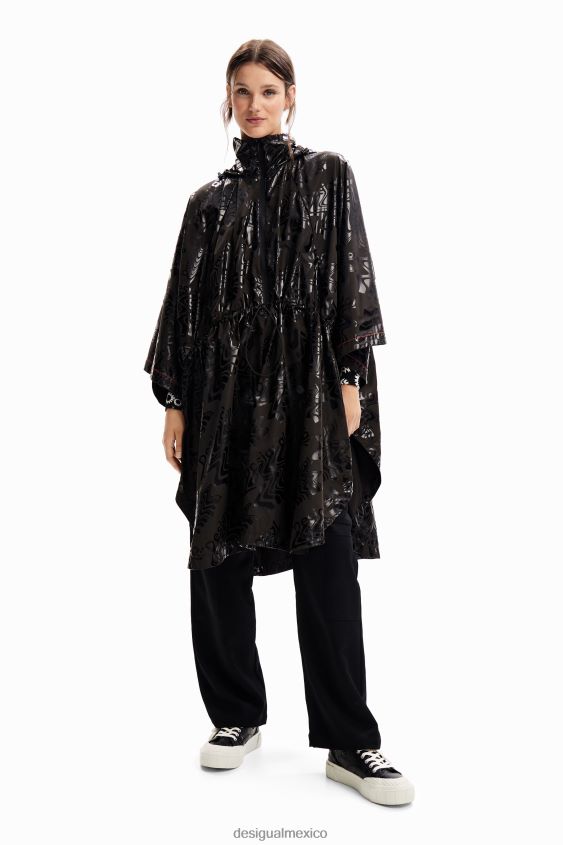 Desigual mujer chubasquero con capucha y logo VZ26R01439 accesorio