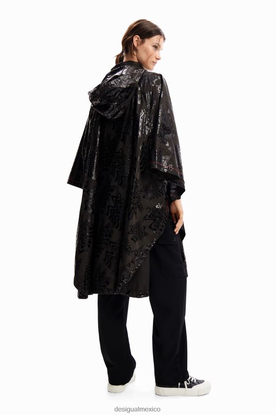 Desigual mujer chubasquero con capucha y logo VZ26R01439 accesorio