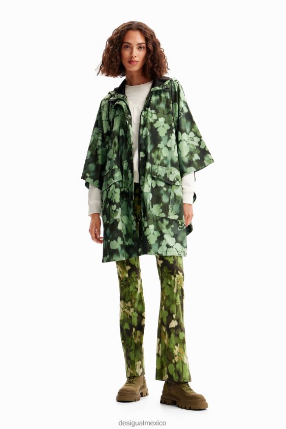 Desigual mujer impermeable de camuflaje con capucha VZ26R01424 accesorio