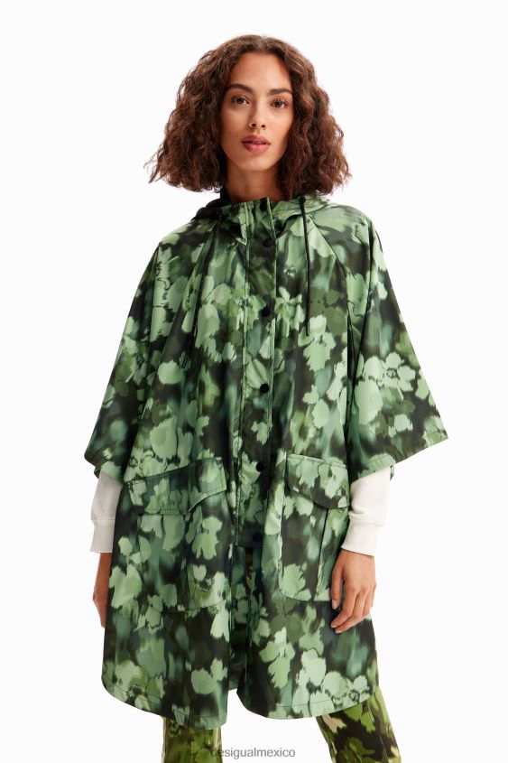 Desigual mujer impermeable de camuflaje con capucha VZ26R01424 accesorio