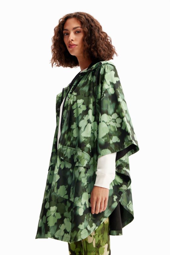 Desigual mujer impermeable de camuflaje con capucha VZ26R01424 accesorio