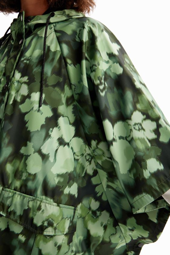 Desigual mujer impermeable de camuflaje con capucha VZ26R01424 accesorio