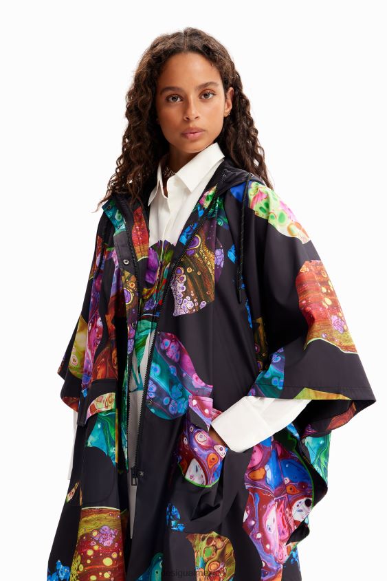 Desigual mujer metro. chubasquero con capucha de christian lacroix VZ26R01445 accesorio