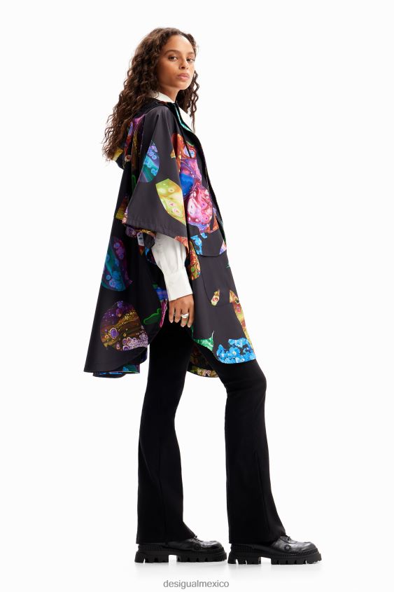 Desigual mujer metro. chubasquero con capucha de christian lacroix VZ26R01445 accesorio
