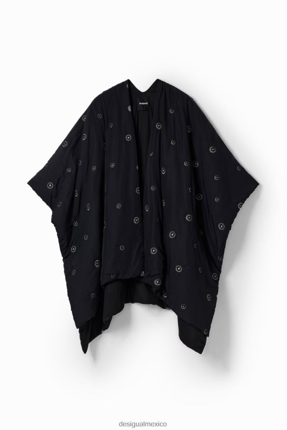 Desigual mujer poncho acolchado con cinturón VZ26R01432 accesorio
