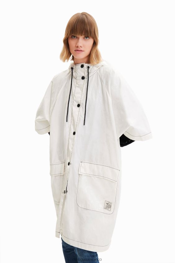 Desigual mujer poncho de lluvia plegable logomania VZ26R0636 accesorio