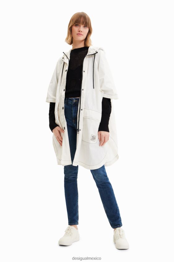 Desigual mujer poncho de lluvia plegable logomania VZ26R0636 accesorio