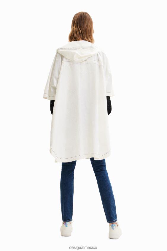 Desigual mujer poncho de lluvia plegable logomania VZ26R0636 accesorio