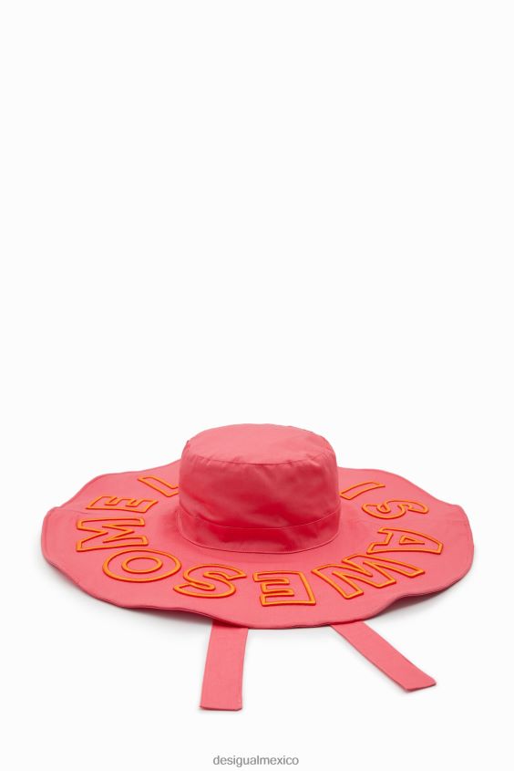 Desigual mujer la vida es impresionante sombrero de ala ancha VZ26R0614 accesorio