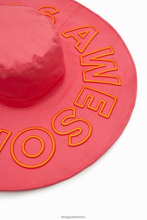 Desigual mujer la vida es impresionante sombrero de ala ancha VZ26R0614 accesorio