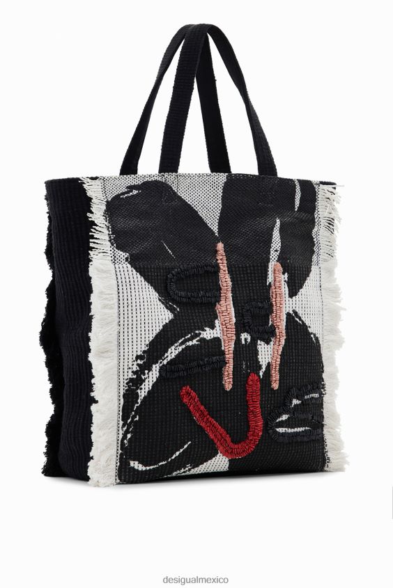 Desigual mujer bolso de mano grande con flores VZ26R0695 accesorio