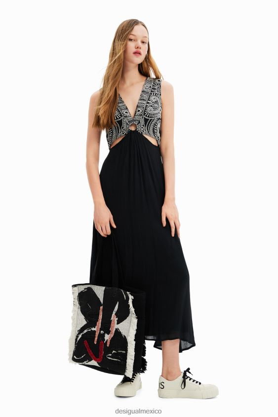 Desigual mujer bolso de mano grande con flores VZ26R0695 accesorio