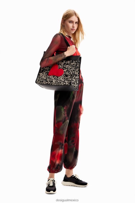 Desigual mujer bolso de mano mediano de lona VZ26R01226 accesorio