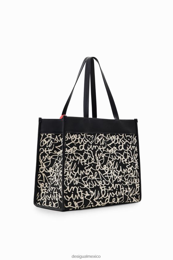 Desigual mujer bolso de mano mediano de lona VZ26R01226 accesorio