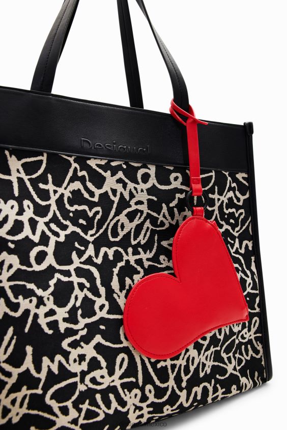 Desigual mujer bolso de mano mediano de lona VZ26R01226 accesorio