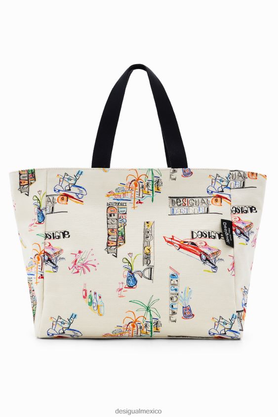 Desigual mujer bolso shopper grande con ilustración VZ26R0645 accesorio